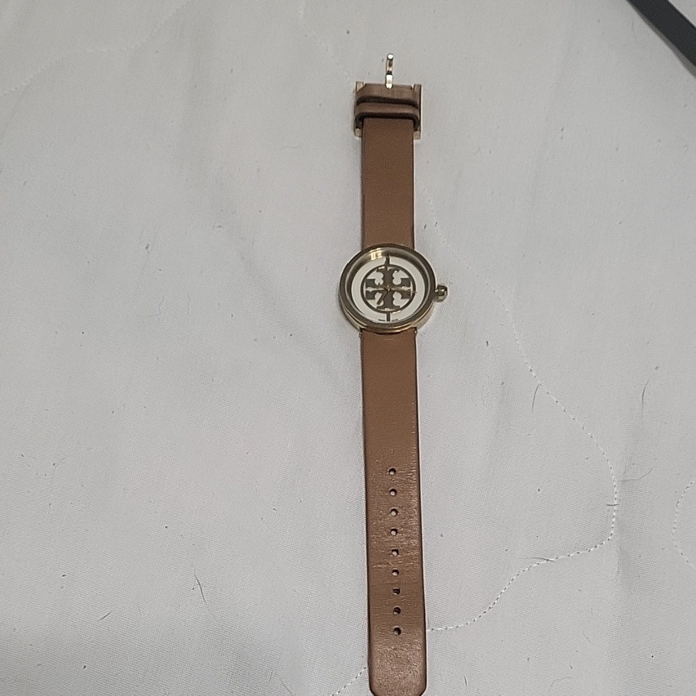 Tory Burch Gold and Tan Women's Watch - Picture 2 of 8